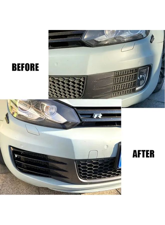 غطاء إطار ضوء الضباب الأمامي اللامع الأسود للصدام الأمامي لفولكس فاجن جولف 6 MK6 GTI GTD 2008-2012 - Image 4